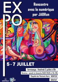 Expo Rencontre avec le numérique par JABRun. Du 5 au 7 juillet 2019 à MONTEUX. Vaucluse. 
